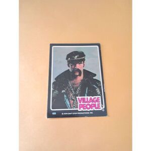 Vintage 1979 Village People Trading Card #60 Disco Era Vintage Music Collectible